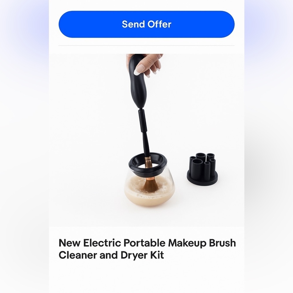 New Electric Portable Makeup Brush Cleaner and Dryer Kit